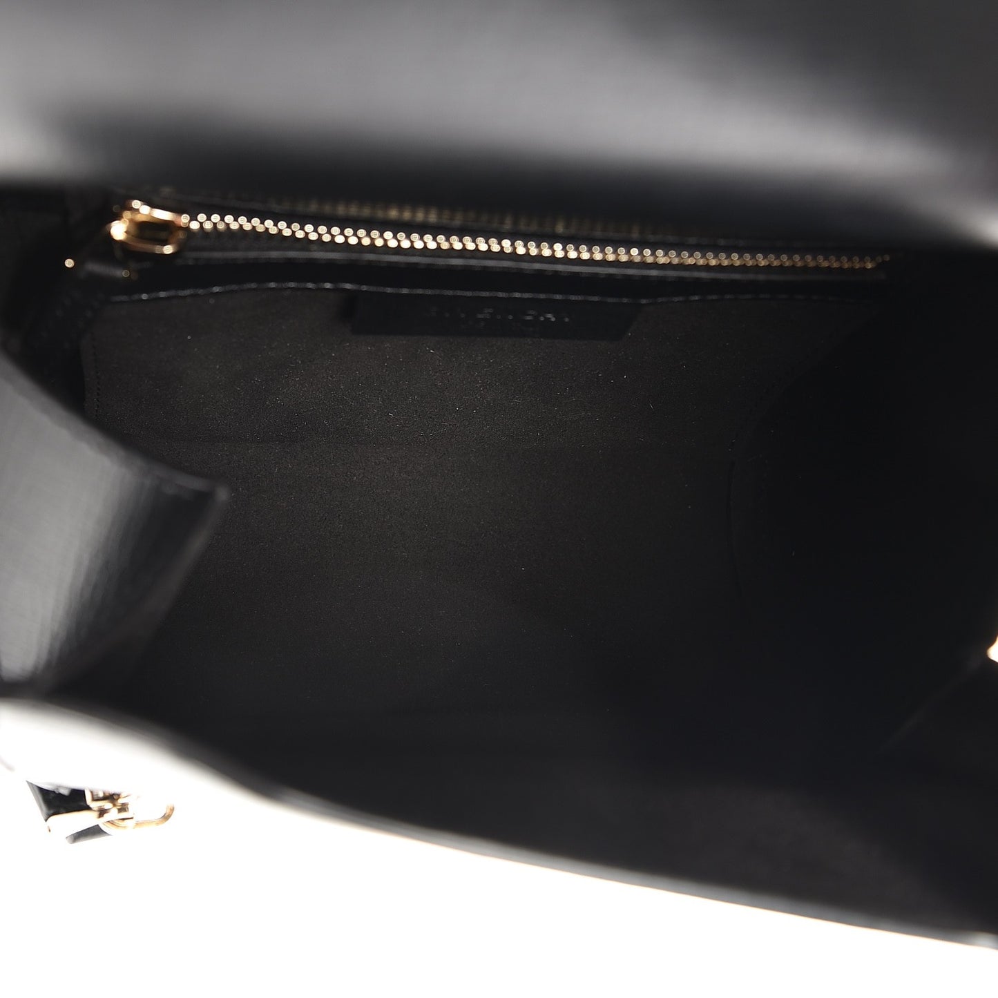 Textured Calfskin Mini Pandora Box Crossbody Bag Black