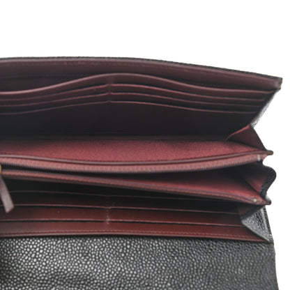 Chanel Caviar Quilted Large Gusset Flap Wallet Black 5 of 8