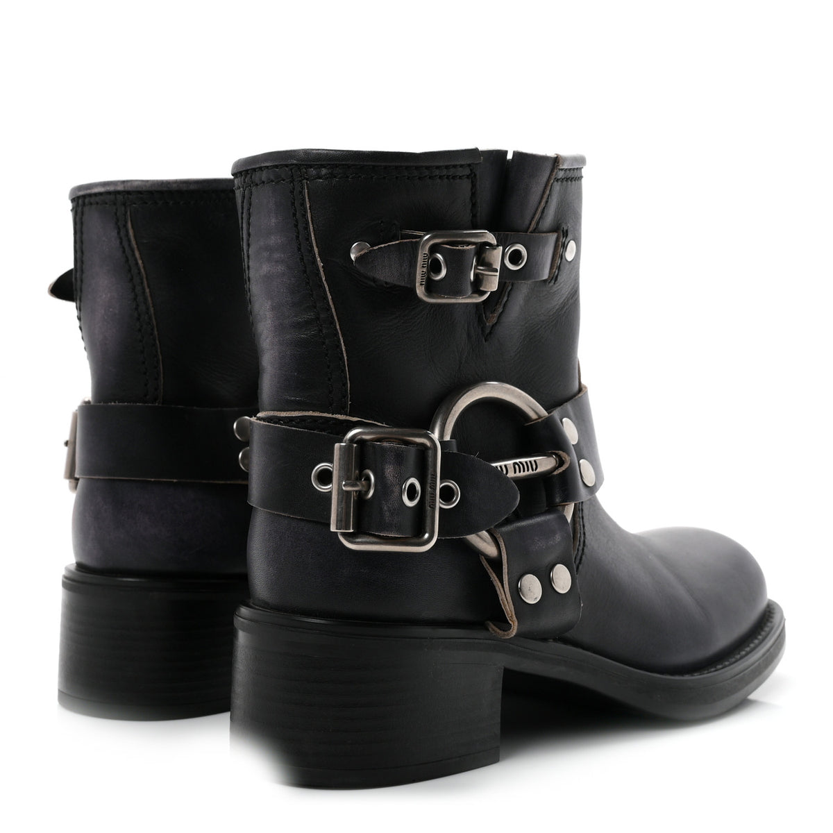 Vitello Deco Harness Enigneer Boots 37.5 Black