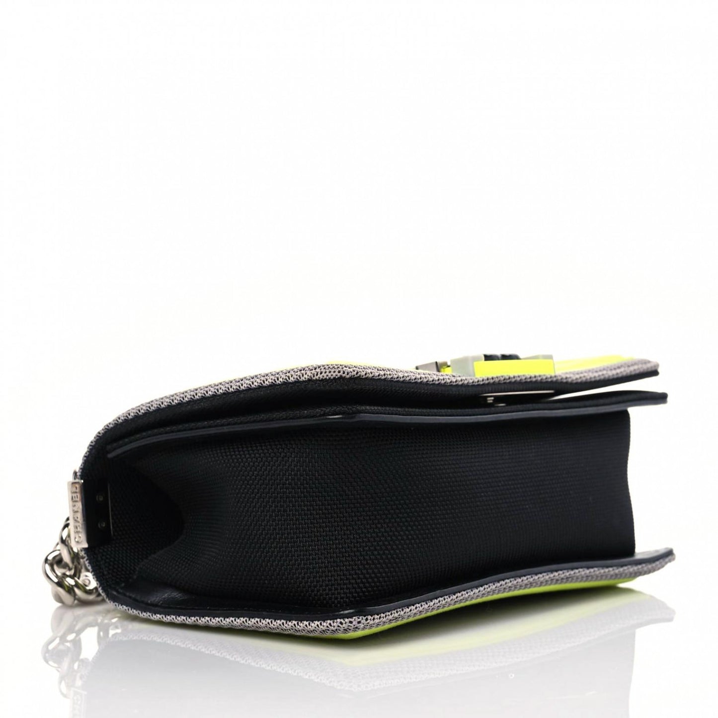 Canvas Quilted Small Fluo Boy Flap Black Grey Yellow