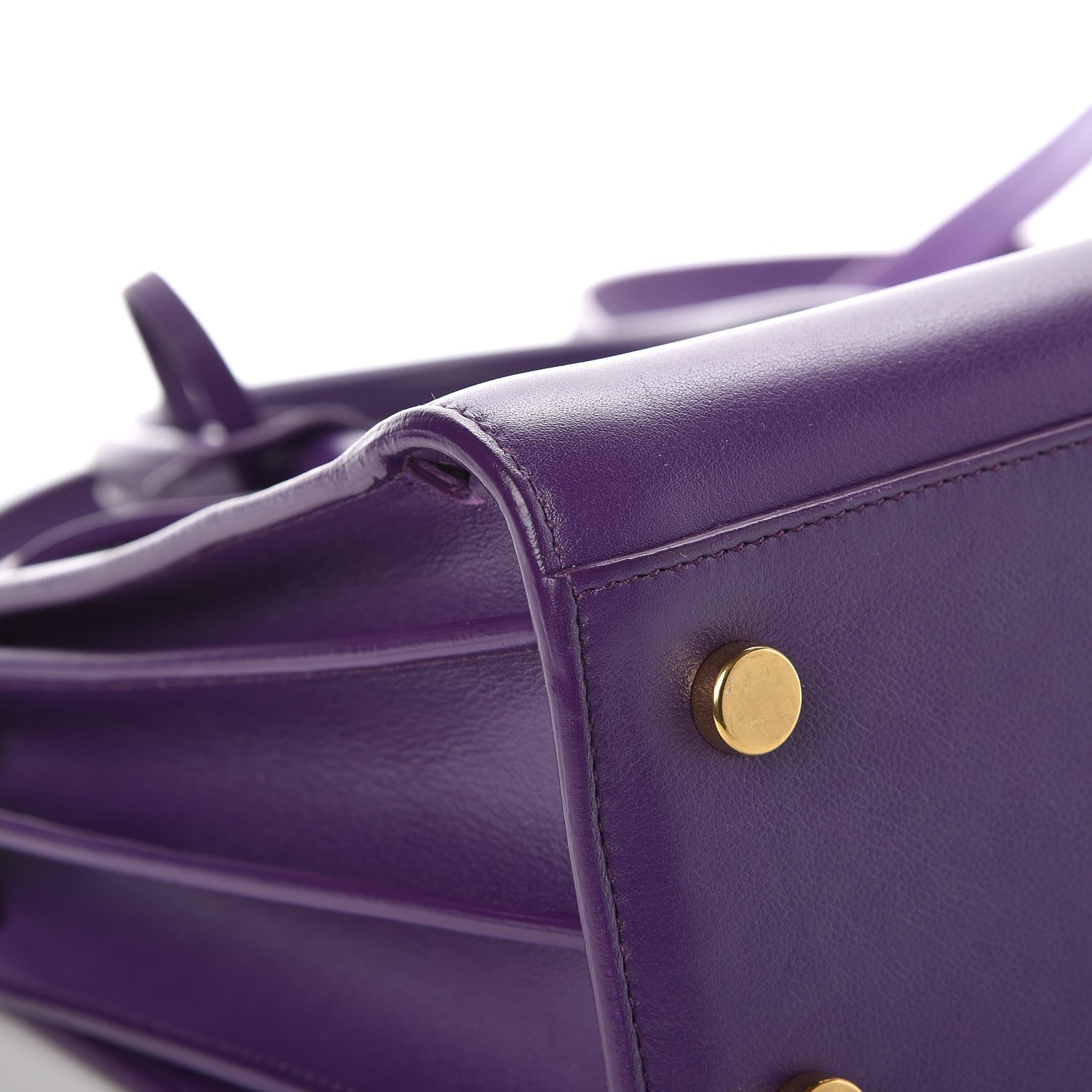 Saint Laurent Calfskin Baby Sac de Jour Purple 14 of 16