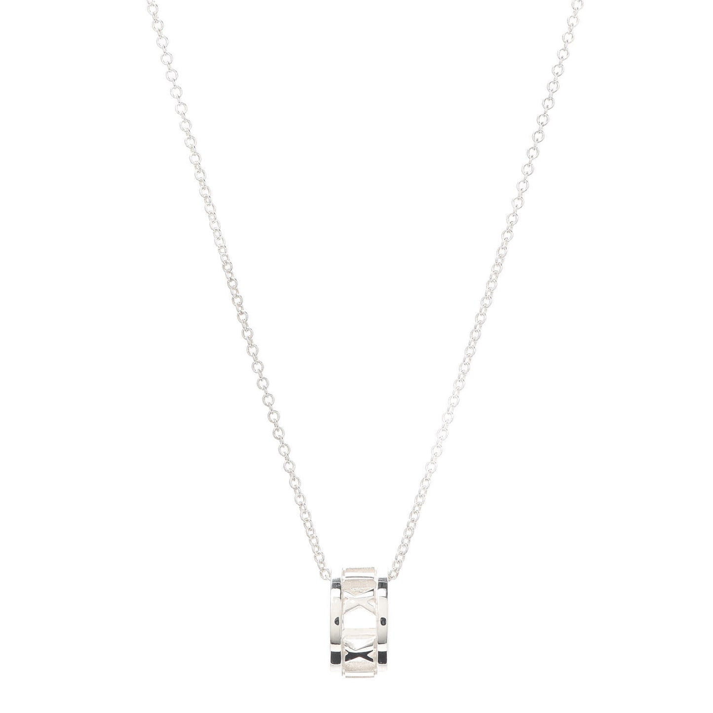 Sterling Silver Atlas Open Pendant Necklace
