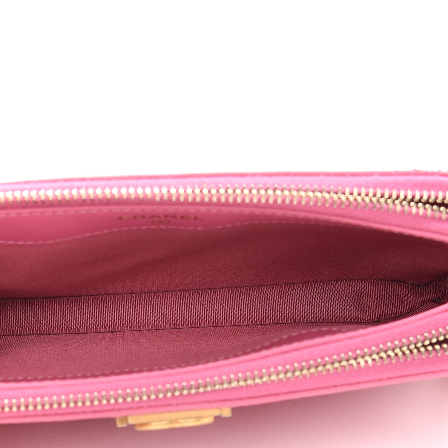 Chanel Caviar Quilted Small Boy Clutch With Chain Pink 5 of 14