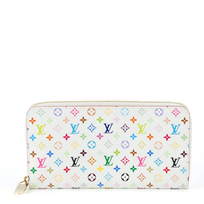Louis Vuitton Monogram Multicolor Zippy Wallet White Litchi 1 of 7