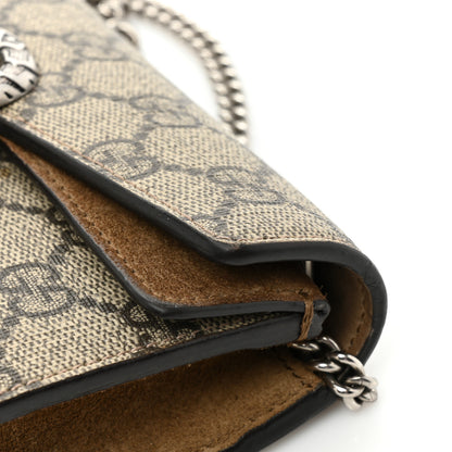 Gucci GG Supreme Monogram Super Mini Dionysus Shoulder Bag Taupe 17 of 17