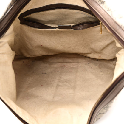 Gucci GG Supreme Monogram Web Ophidia Half Moon Hobo Brown 5 of 11