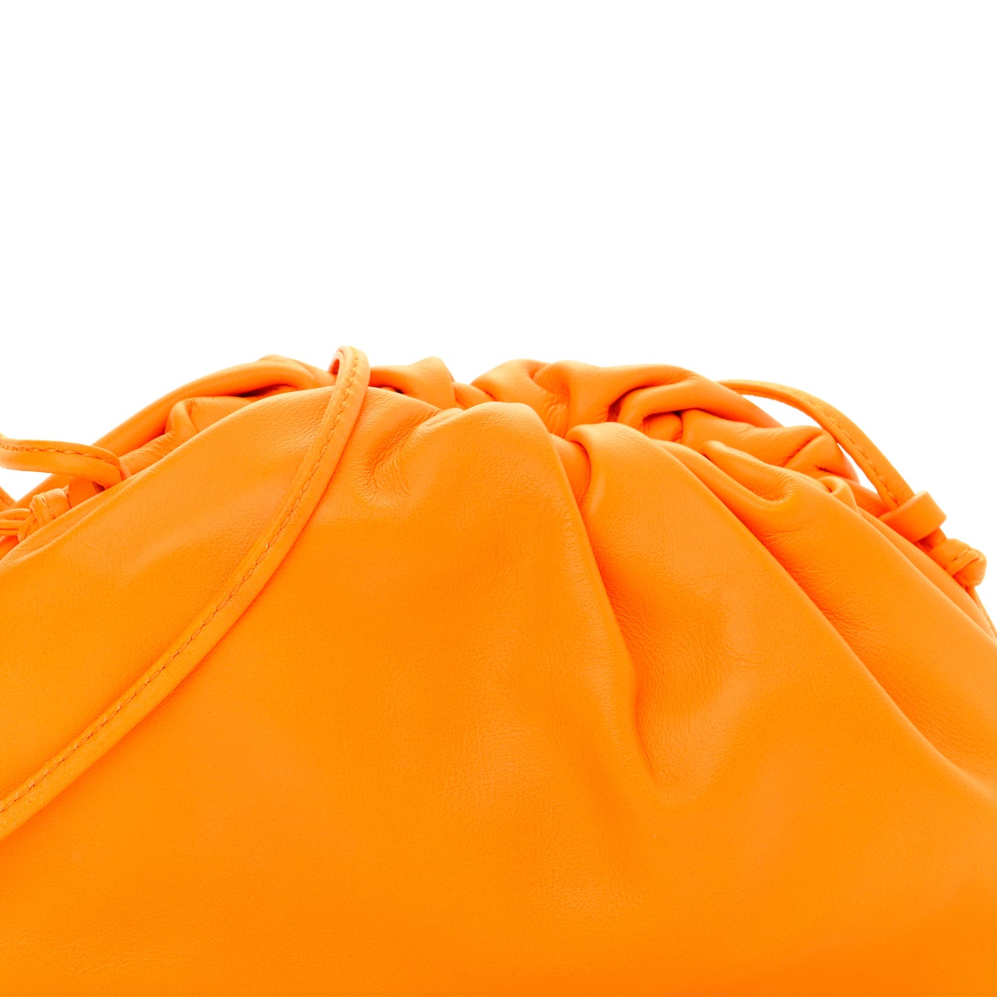 Butter Calfskin The Mini Pouch Tangerine