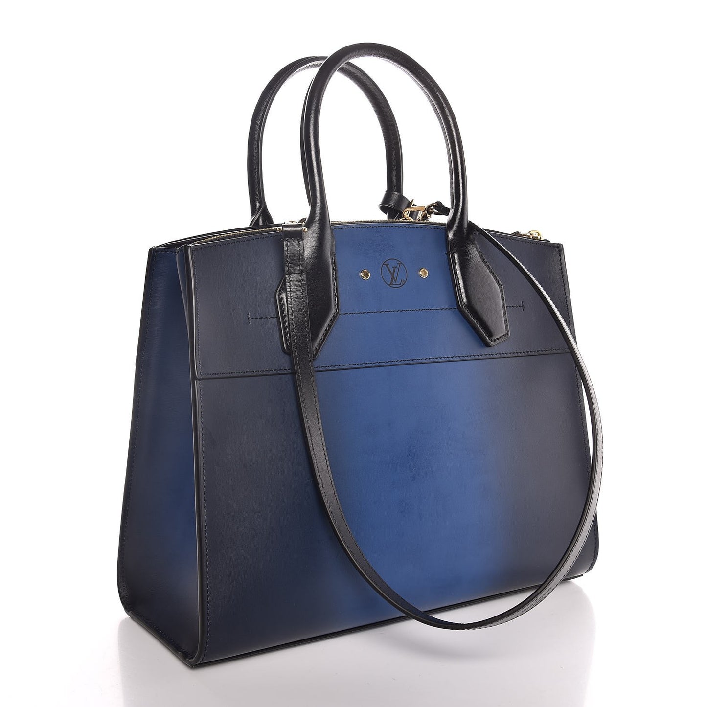 Calfskin Shadow City Steamer MM Blue