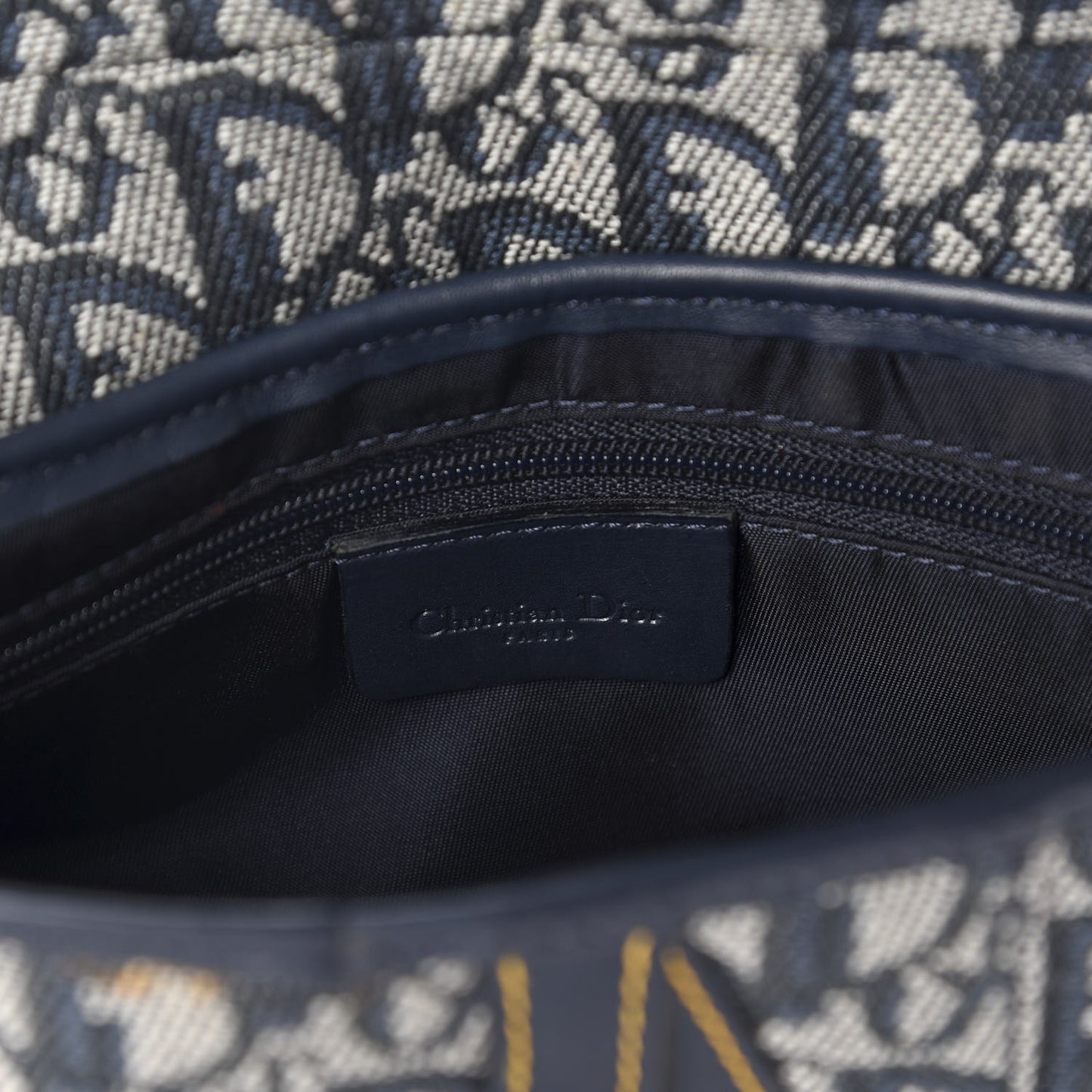 Monogram Saddle Bag Blue