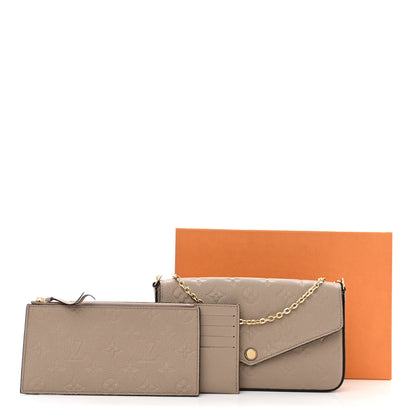 Louis Vuitton Empreinte Pochette Felicie Chain Wallet Tourterelle 12 of 12
