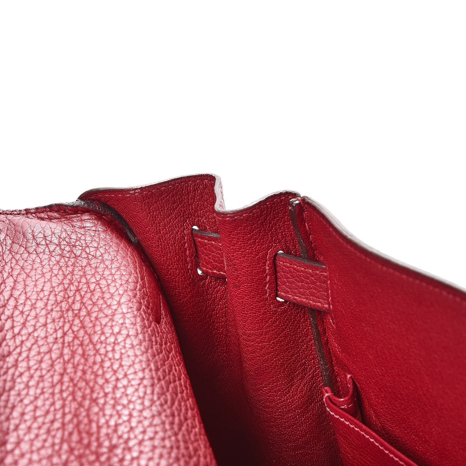 Hermes Taurillon Clemence Retourne Kelly 32 Rouge Garance 13 of 41