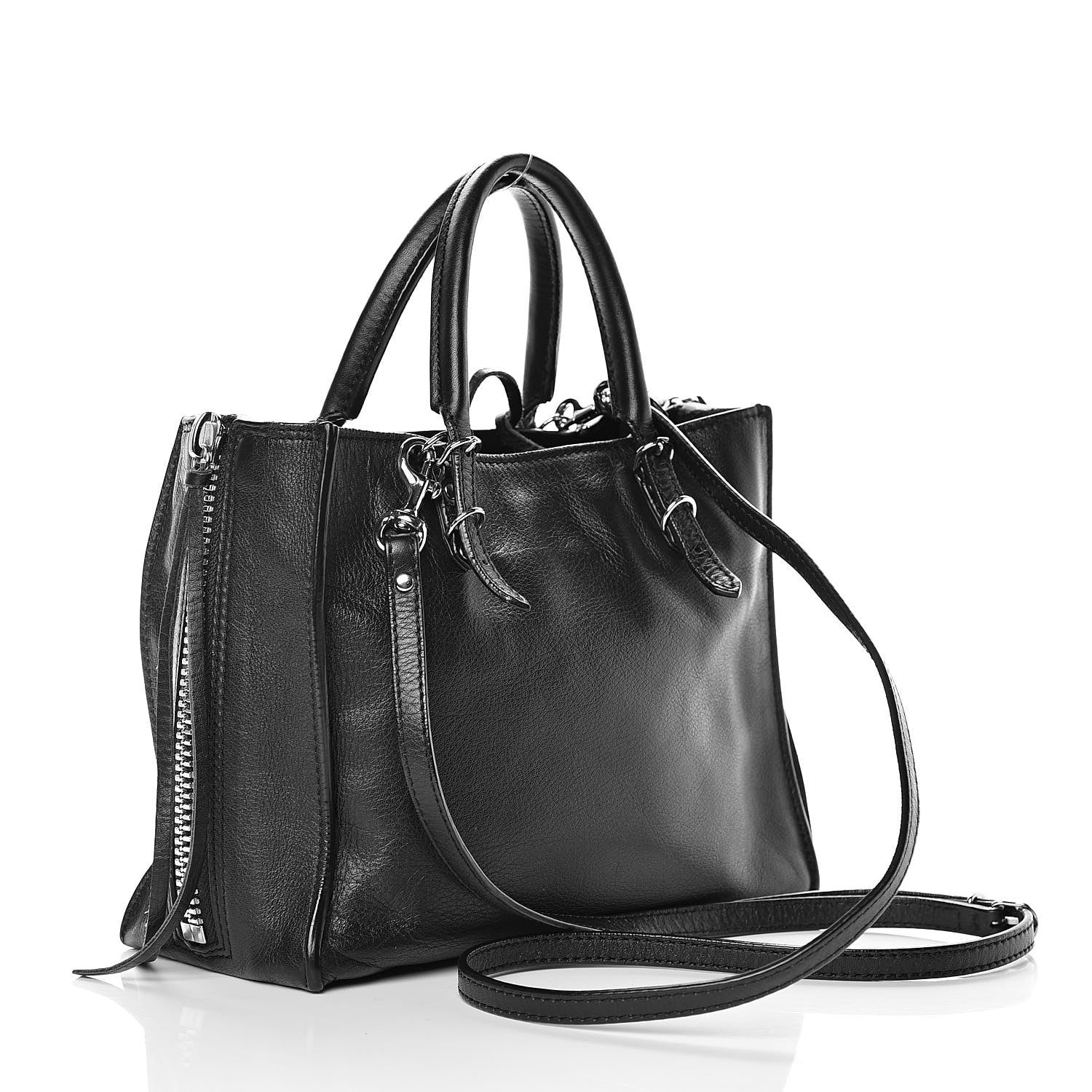 Balenciaga Calfskin Papier Mini A4 Tote Black 4 of 13