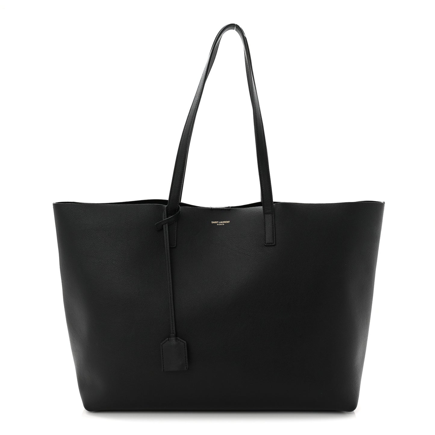 Calfskin Large Shopping Tote Black