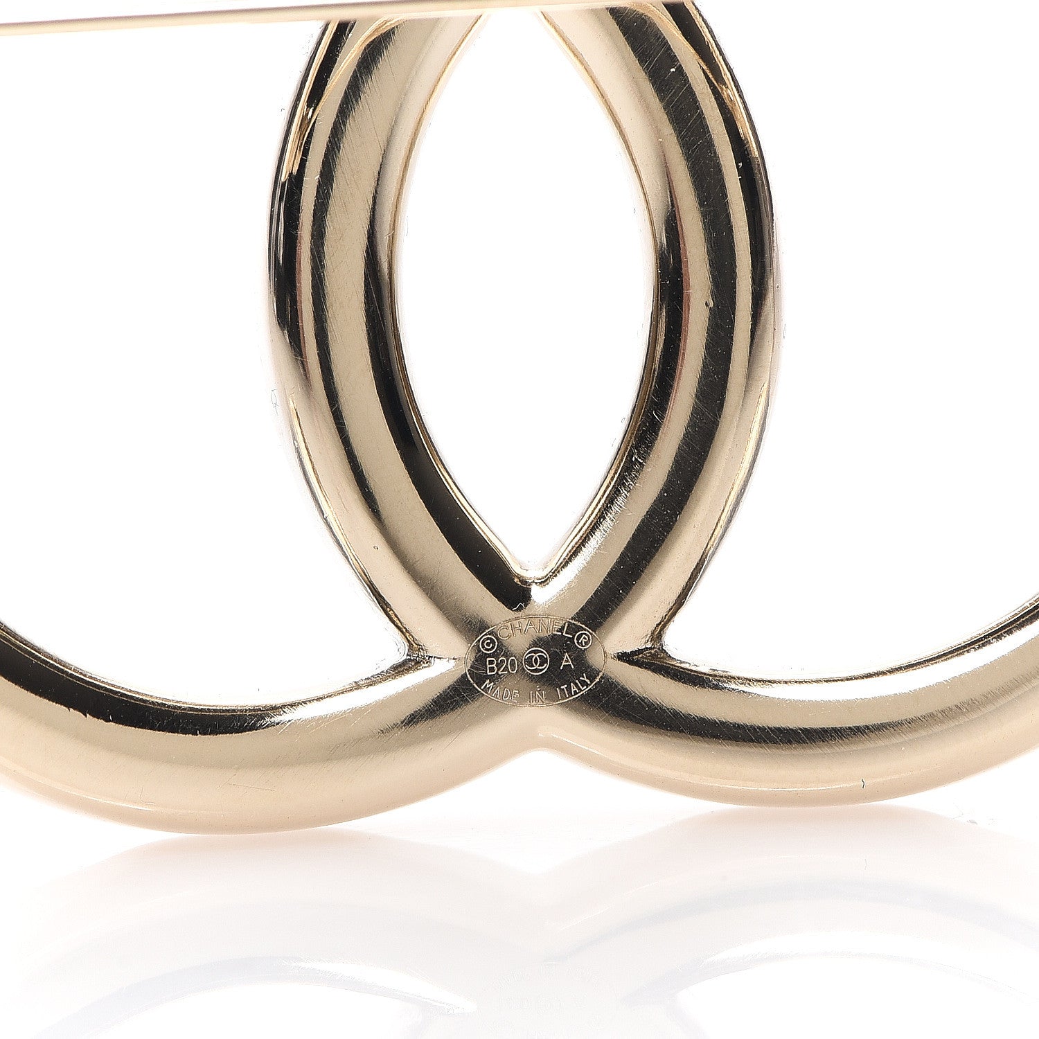 Chanel Baguette Crystal High Society CC Brooch Gold 3 of 4