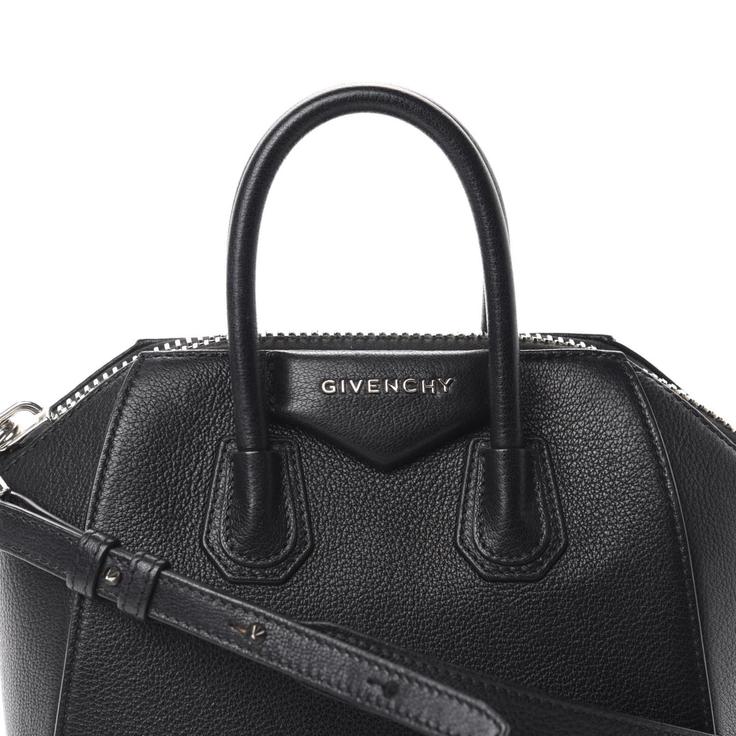Sugar Goatskin Mini Antigona Black