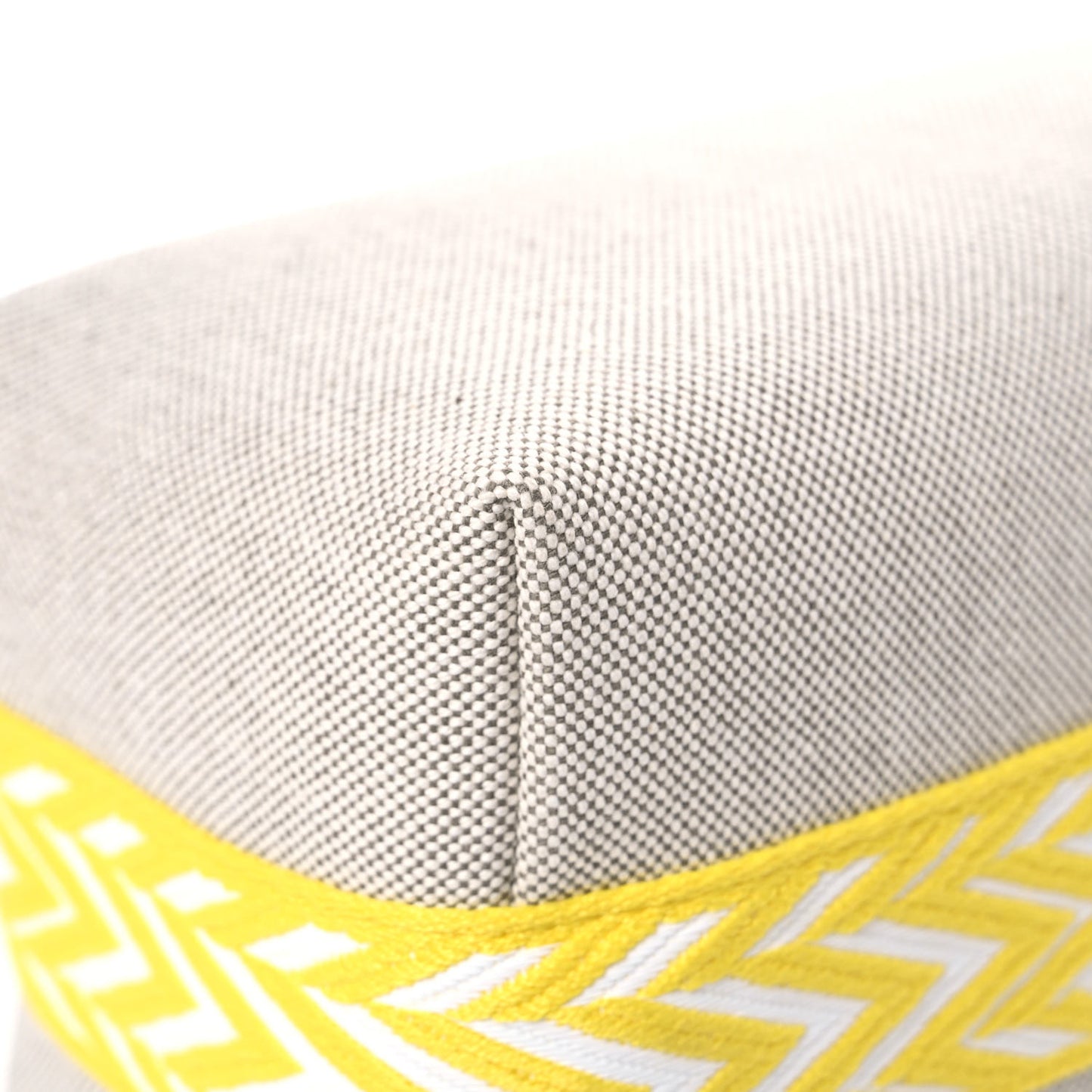 Canvas Small Bride-A-Brac Pouch Natural Jaune Citron