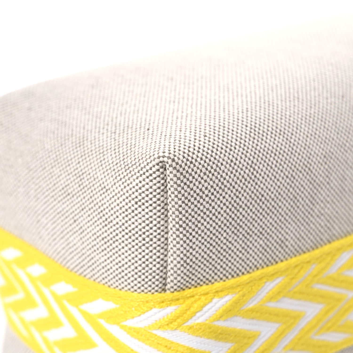 Hermes Canvas Small Bride-A-Brac Pouch Natural Jaune Citron 9 of 11