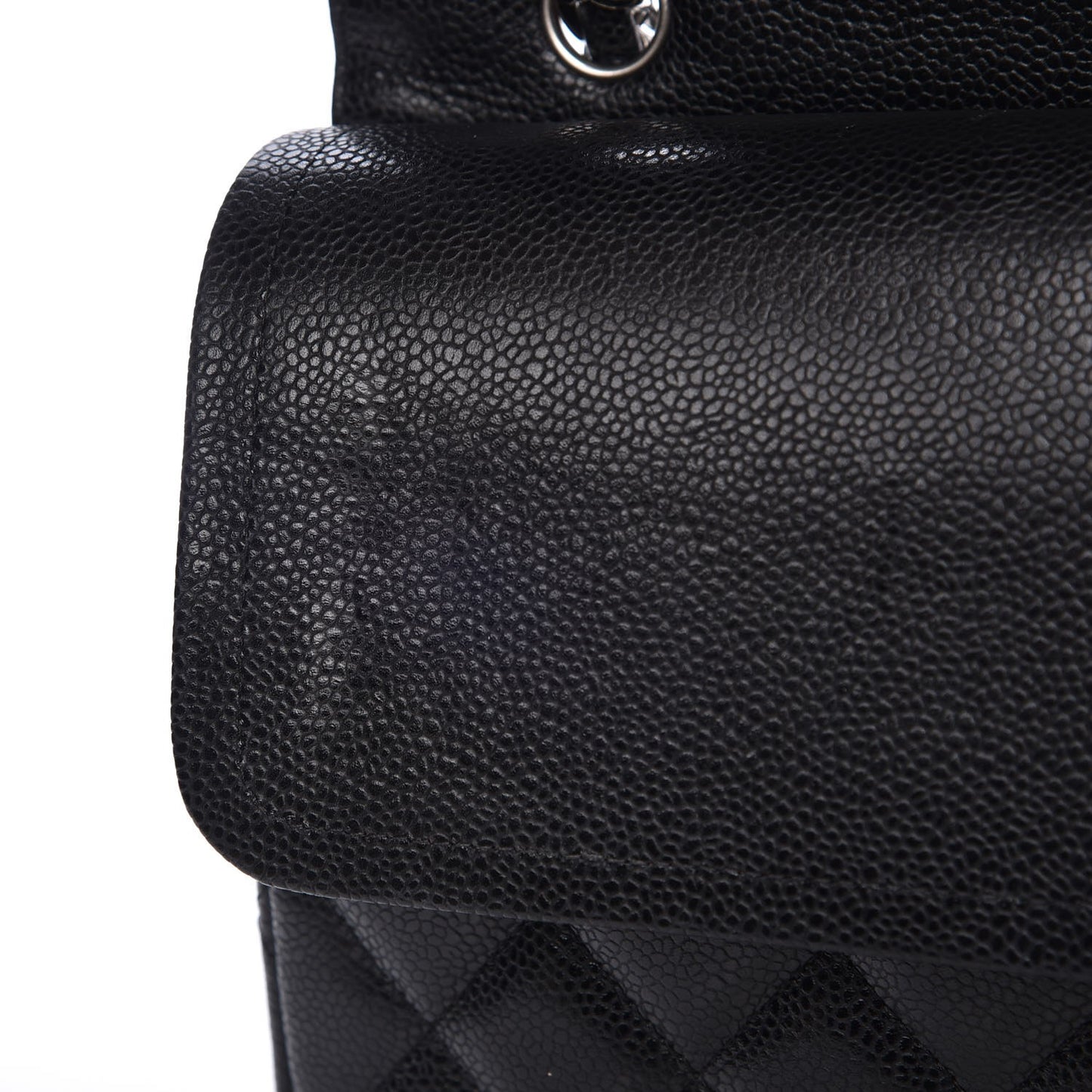 Caviar Quilted Maxi Double Flap Black