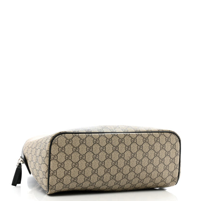 Gucci GG Supreme Monogram Web Dome Backpack Black 4 of 13