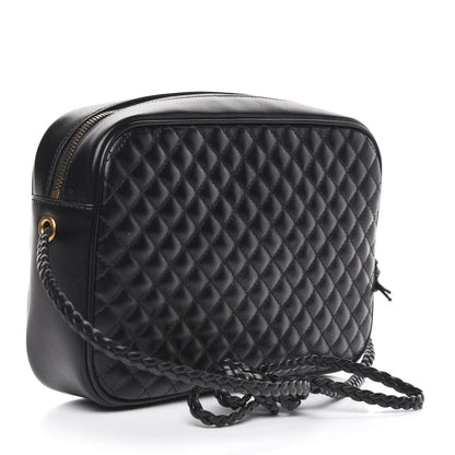 Gucci Calfskin Web Trapuntata Small GG Shoulder Bag Black 3 of 10