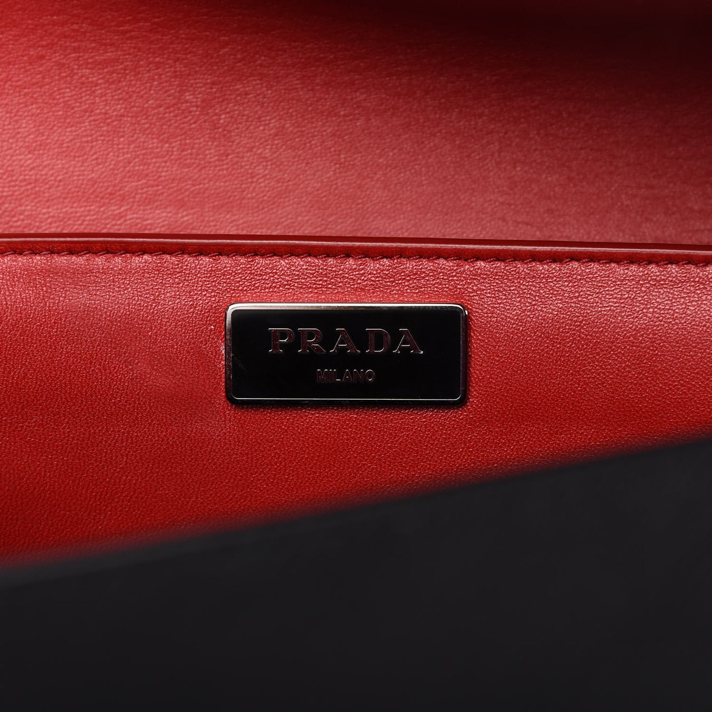 Saffiano Lux Top Handle Flap Black