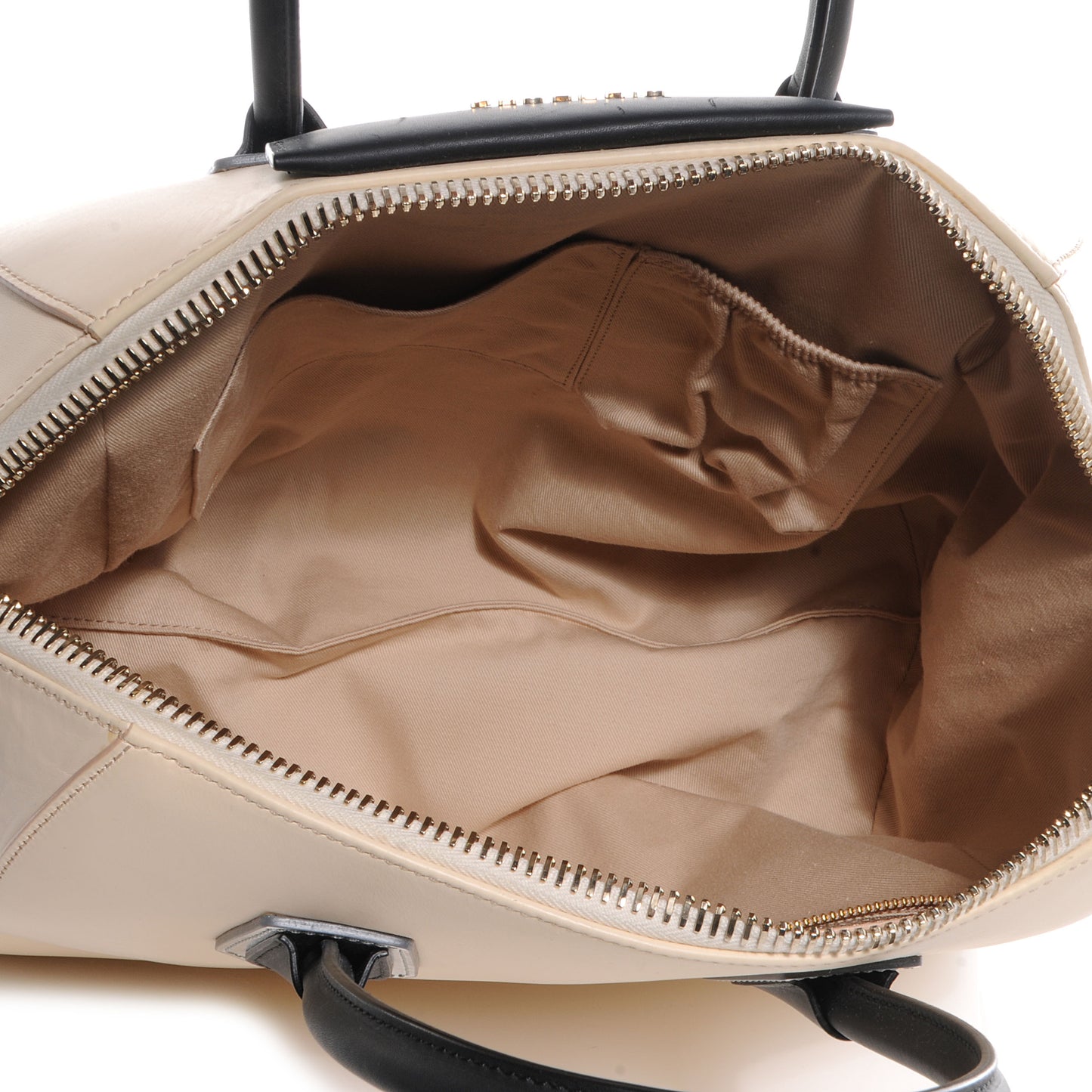 Calfskin Medium Tri-Color Antigona Beige Black Silver