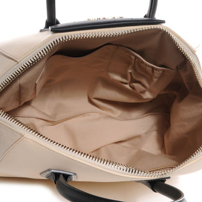 Givenchy Calfskin Medium Tri-Color Antigona Beige Black Silver 5 of 12
