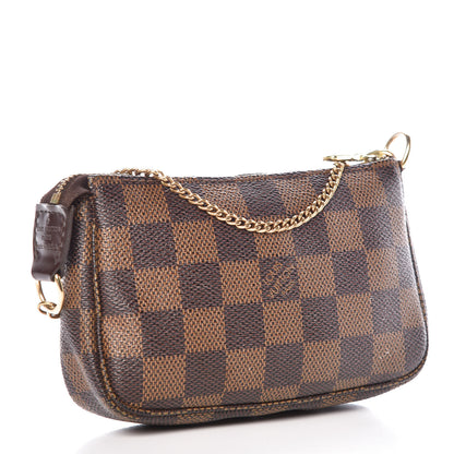 Louis Vuitton Damier Ebene Mini Pochette Accessories 3 of 9