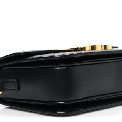 Celine Canvas Calfskin Triomphe Embroidered Teen Triomphe Bag Black 10 of 11