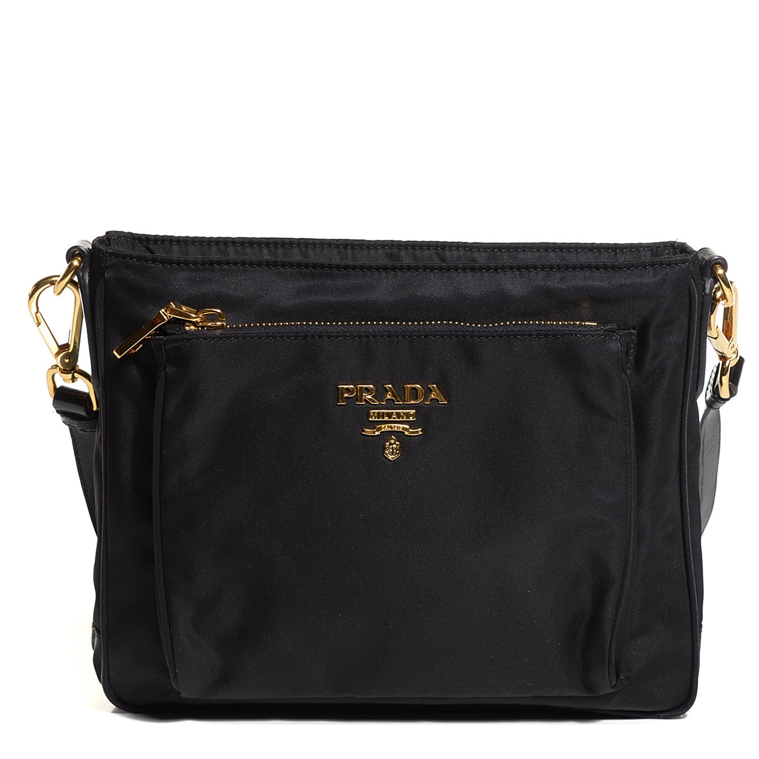 バッグ PRADA NERO Prada Tessuto Nylon Crossbody Bag Nero Black 104090 – FASHIONPHILE