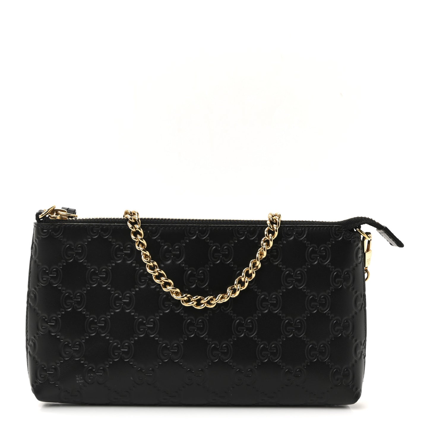 Guccissima Signature Wrist Wallet Black