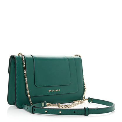 Bulgari Calfskin Serpenti Forever Crossbody Bag Emerald Green 4 of 10