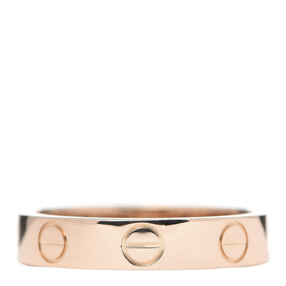 Cartier 18K Pink Gold 3.5mm LOVE Wedding Band Ring 48 4.5 1 of 4