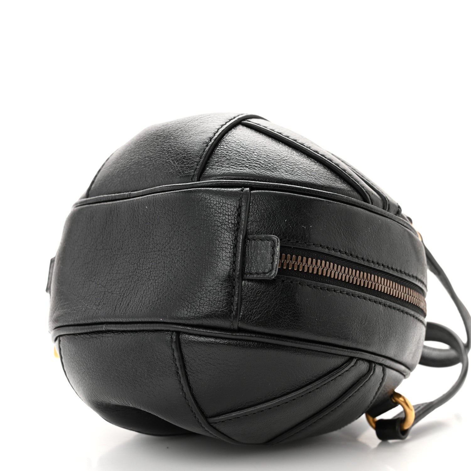 Gucci Piuma Lux Energy Mini Tifosa Basketball Shaped Shoulder Bag Black 10 of 13