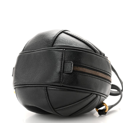 Gucci Piuma Lux Energy Mini Tifosa Basketball Shaped Shoulder Bag Black 10 of 13