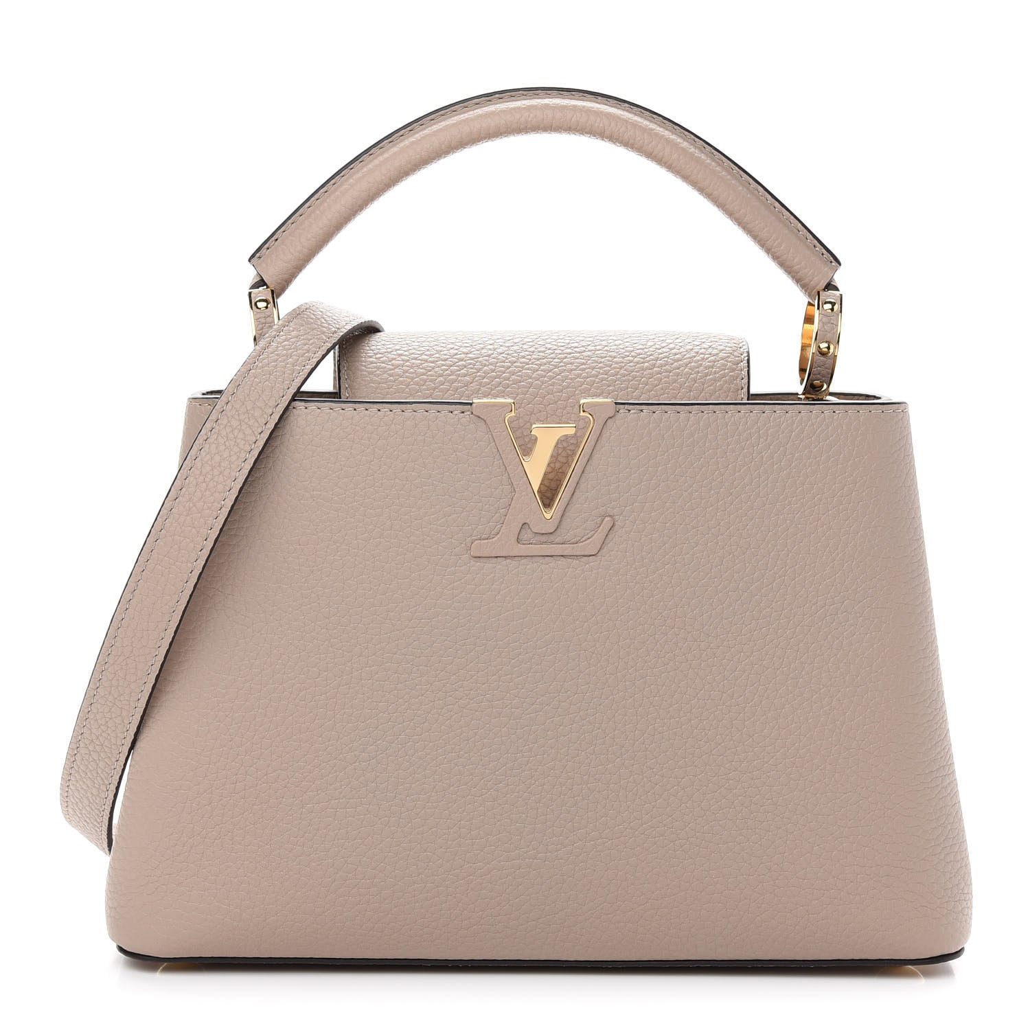 Louis Vuitton Taurillon Capucines BB Galet 1 of 8