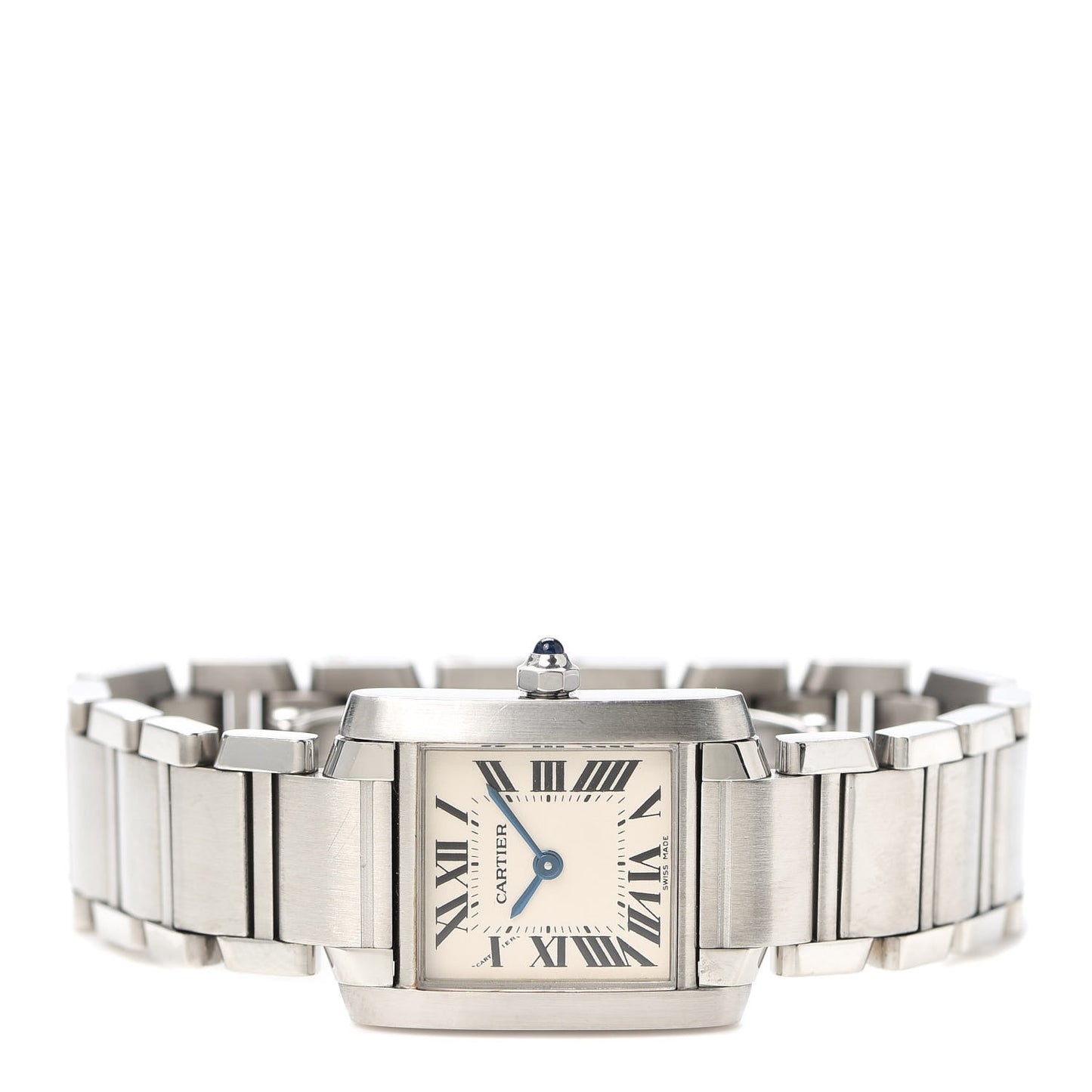 Stainless Steel 20mm Tank Francaise Quartz Watch