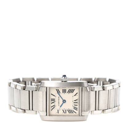 Cartier Stainless Steel 20mm Tank Francaise Quartz Watch 2 of 6
