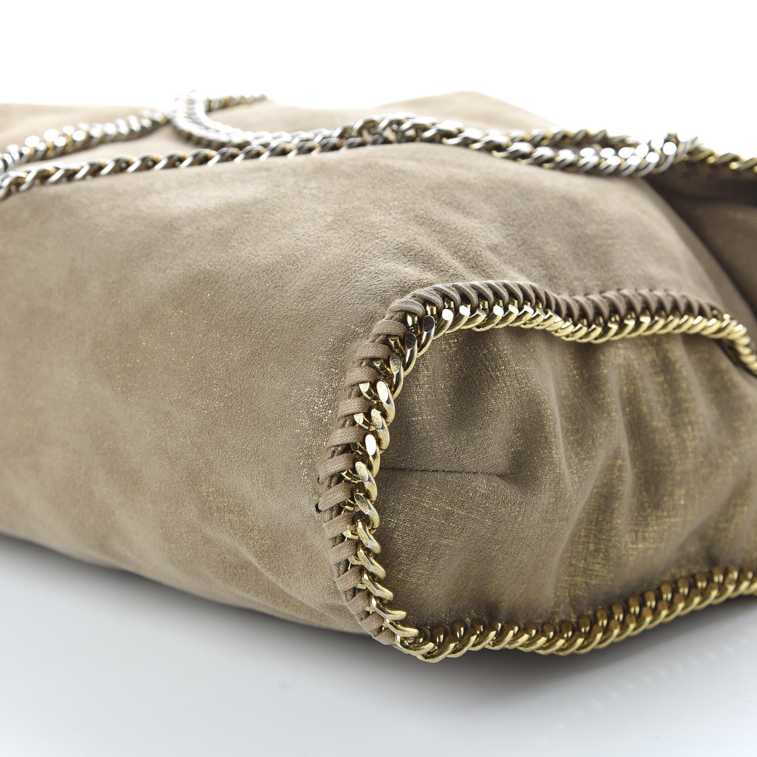 Stella McCartney Shaggy Deer Big Falabella Tote Gold 7 of 9