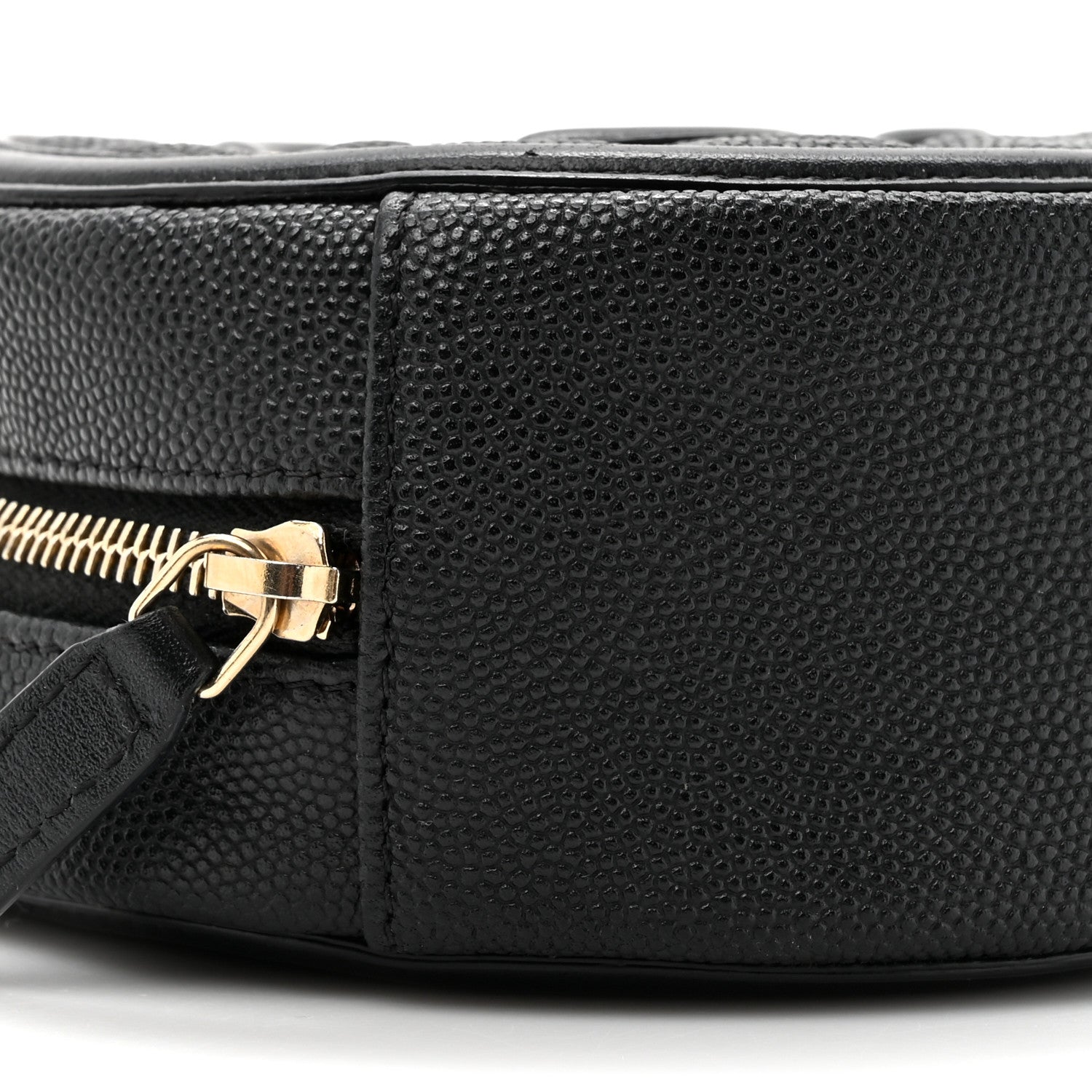 Chanel Caviar Quilted Round Filigree Crossbody Black 10 of 10