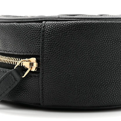 Chanel Caviar Quilted Round Filigree Crossbody Black 10 of 10