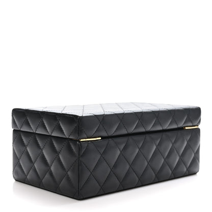 Chanel Lambskin Small Jewelry Box Black 3 of 17