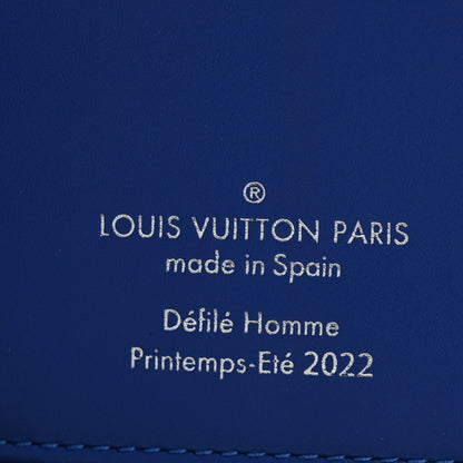 Louis Vuitton Taurillon Illusion Zippy Vertical Wallet Bleu Rose 6 of 11