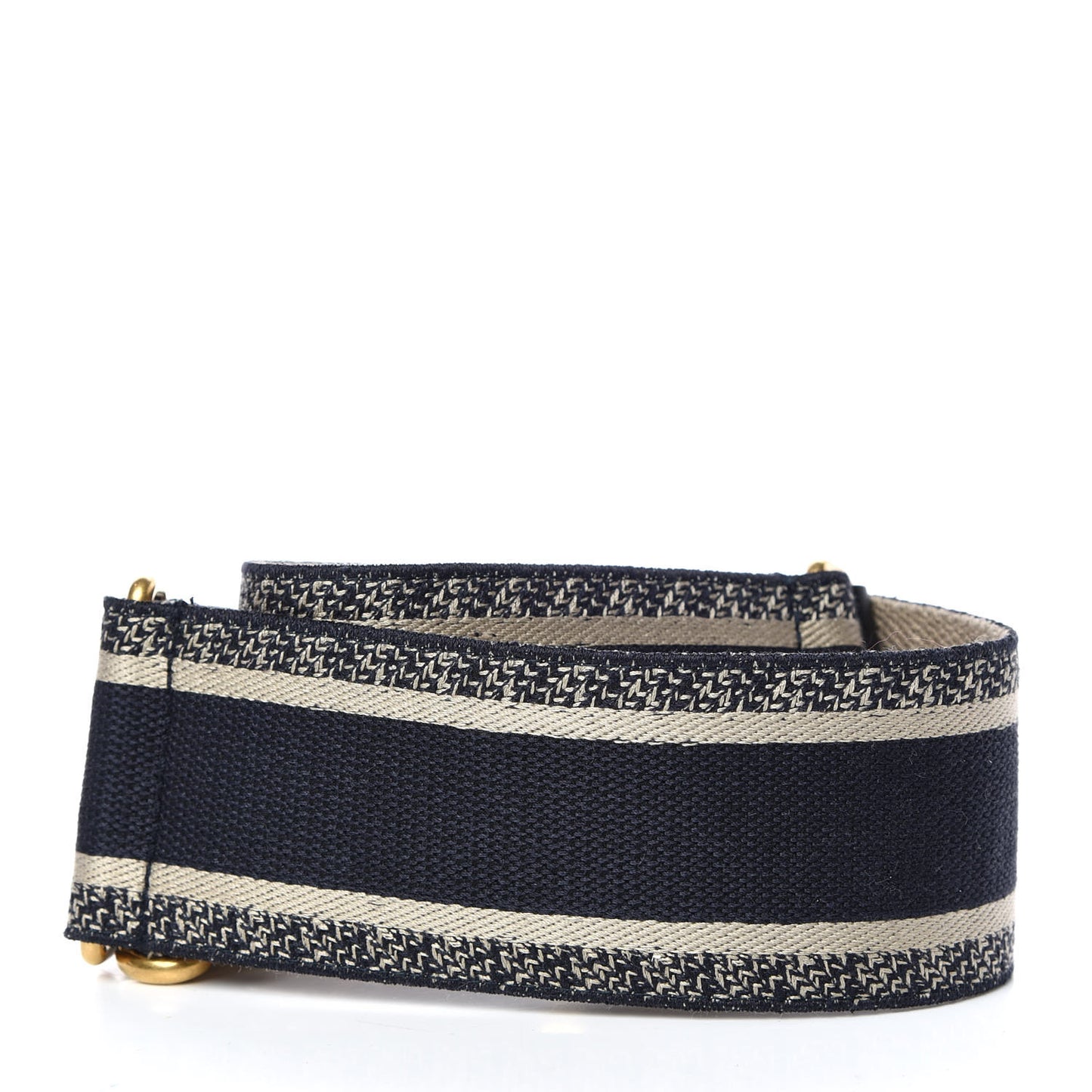 Canvas Embroidered Shoulder Strap Blue