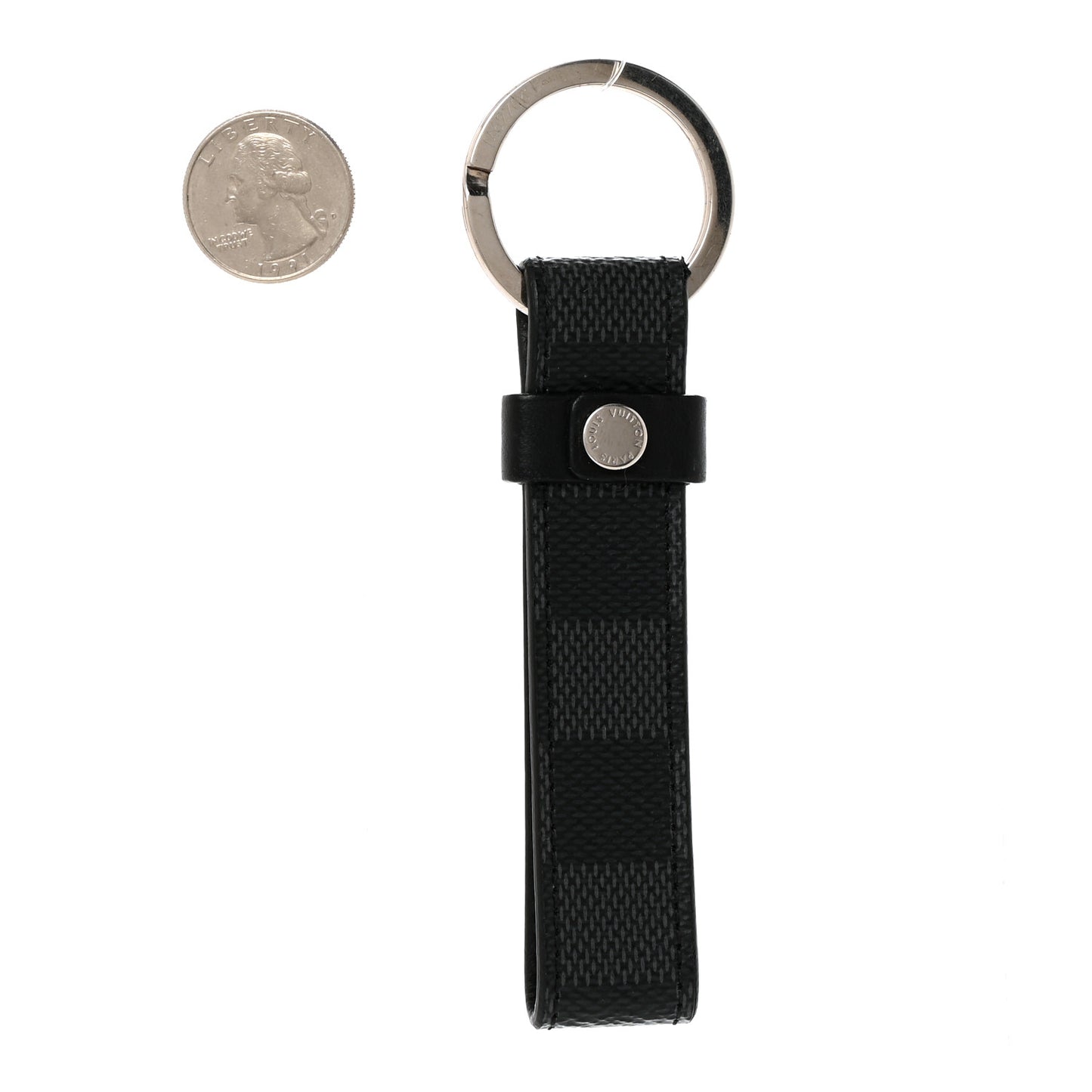Damier Graphite LV Dragonne Key Holder