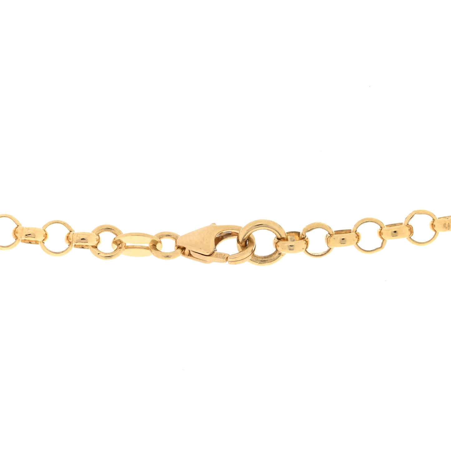 18K Yellow Gold Medium Belcher Flexible Extension Chain Necklace