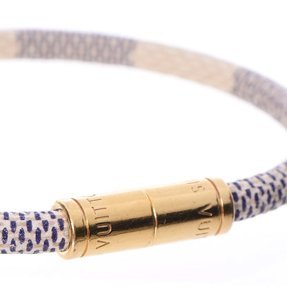 Louis Vuitton Damier Azur Keep It Bracelet 17 5 of 6