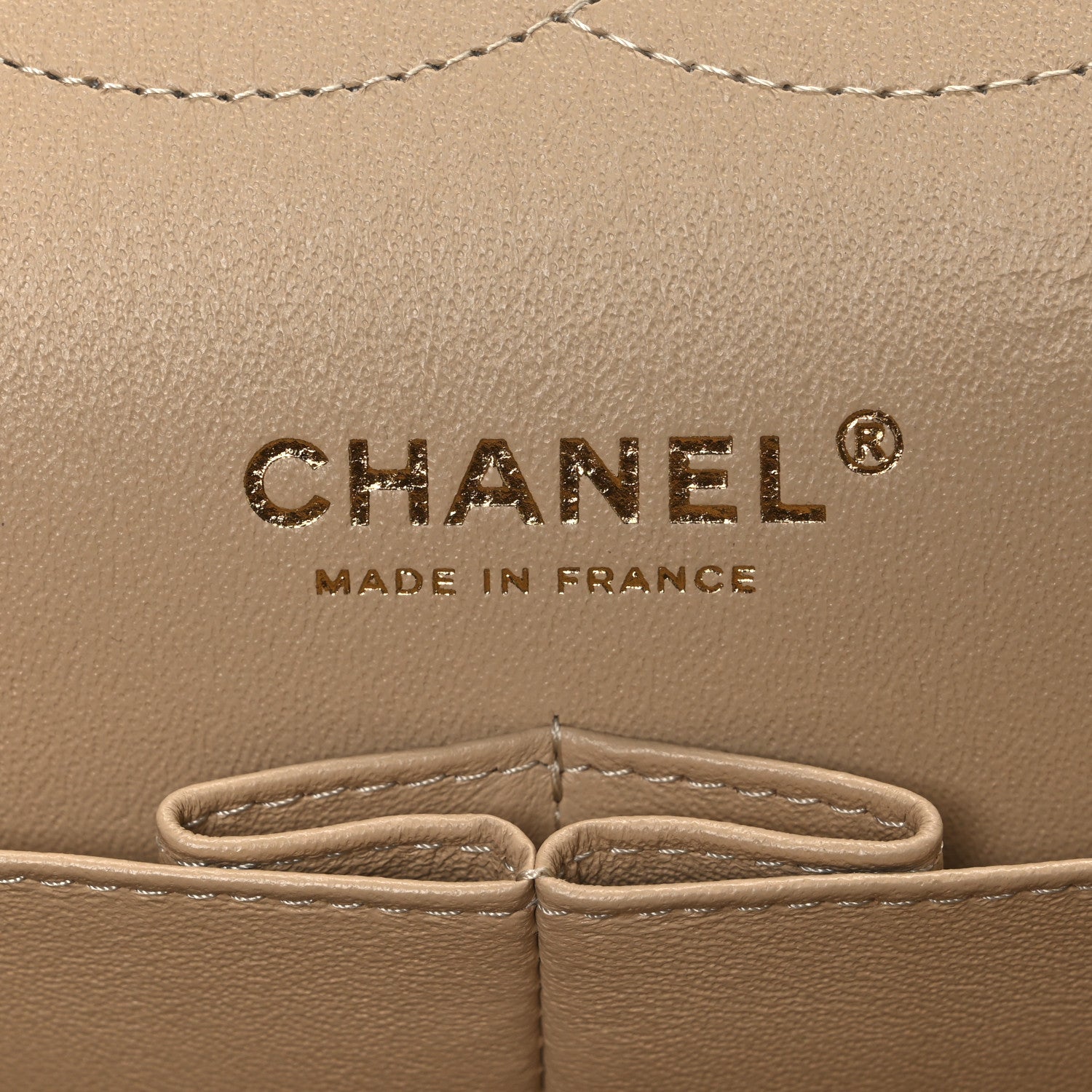 Chanel Caviar Quilted Jumbo Double Flap Beige 6 of 11