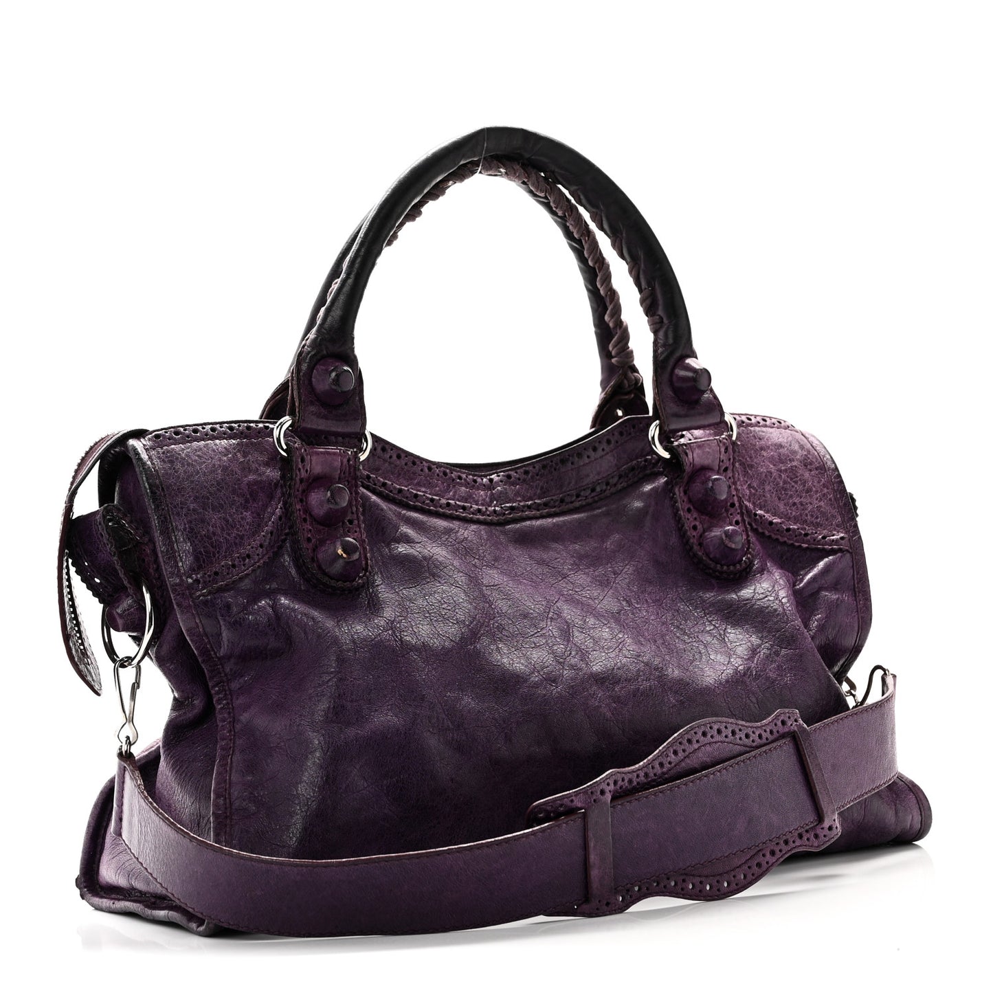 Agneau Giant Brogues Hardware City Raisin