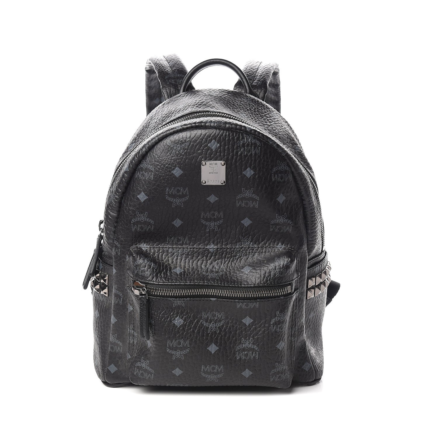 Visetos Small Side Stud Stark Backpack Black